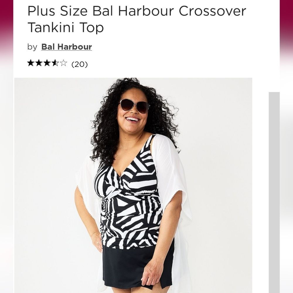 Plus Size Tankini Top